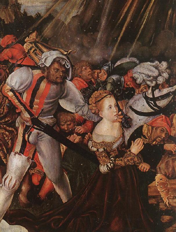 CRANACH, Lucas the Elder The Martyrdom of St Catherine (detail) sdf Germany oil painting art